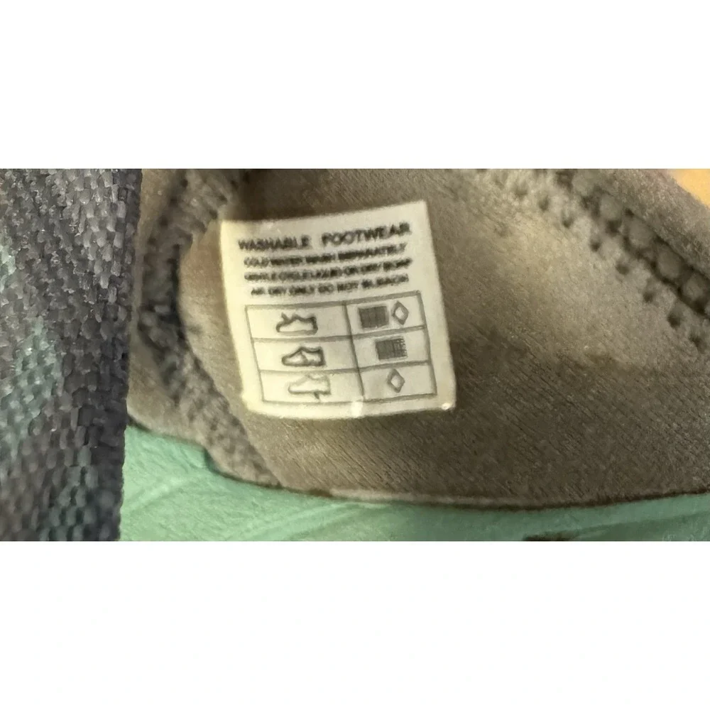 KEEN Thong Sandals Green/Gray Synthetic Slip-On Logo US 10 EU 40.5